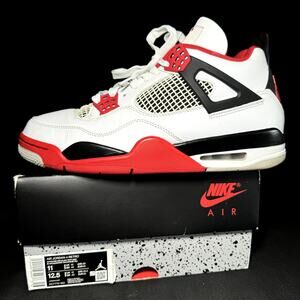 Size 11 - Nike Air Jordan 4 Retro OG Fire Red 2020 Men's Shoes